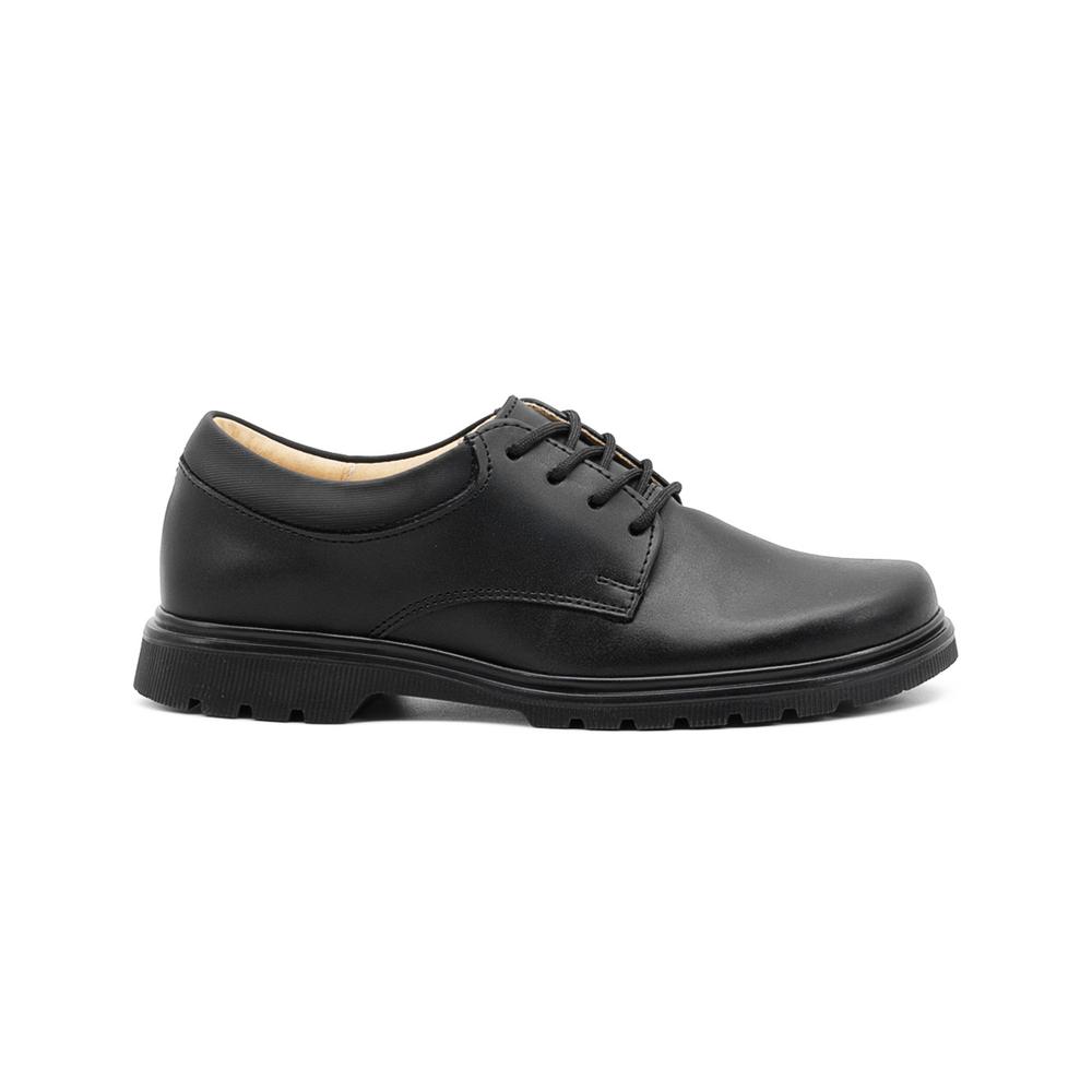 Foto 2 pulgar | Zapato Escolar Para Niño Casuales Transpirable Piel Ligeros Negro
