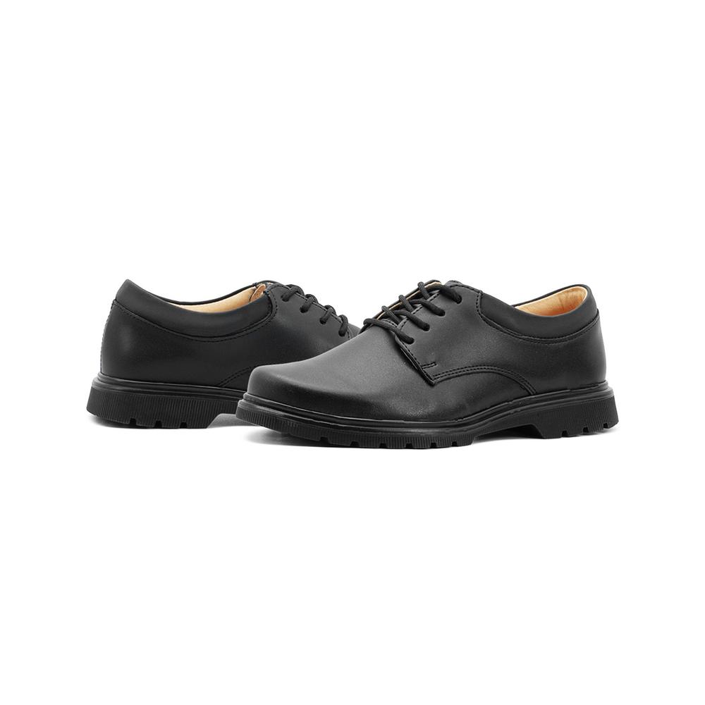 Foto 4 pulgar | Zapato Escolar Para Niño Casuales Transpirable Piel Ligeros Negro