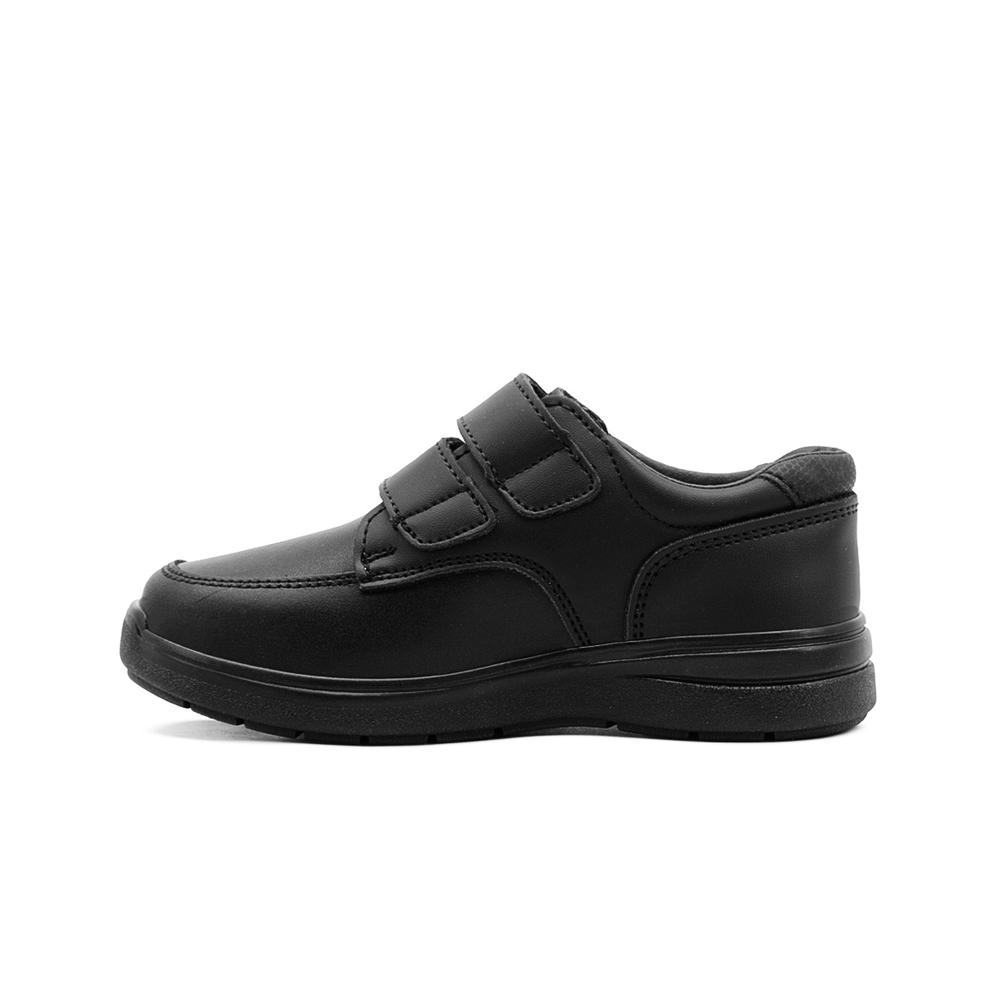 Foto 6 pulgar | Zapatos Escolares De Niño Choclo Piel Doble Contacto Negro Negro