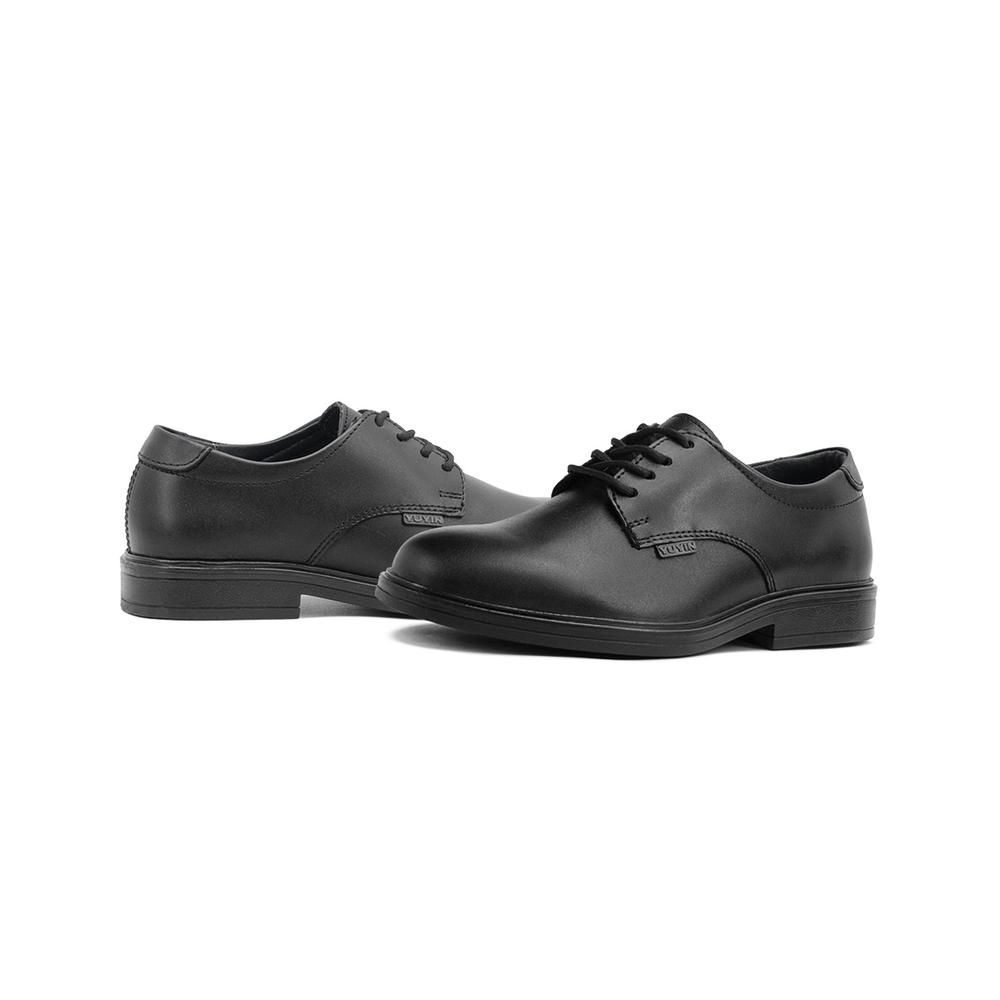 Foto 3 pulgar | Zapato Escolar Para Niño Formal Piel Antiderrapante Negro Negro
