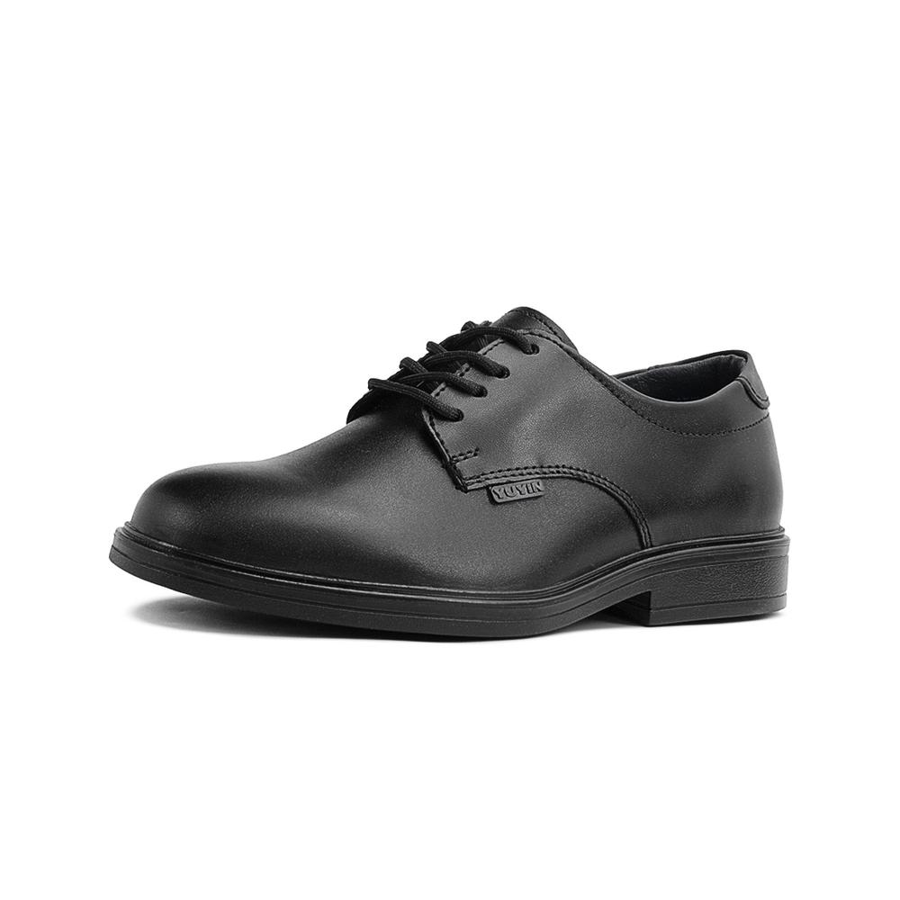 Foto 4 pulgar | Zapato Escolar Para Niño Formal Piel Antiderrapante Negro Negro