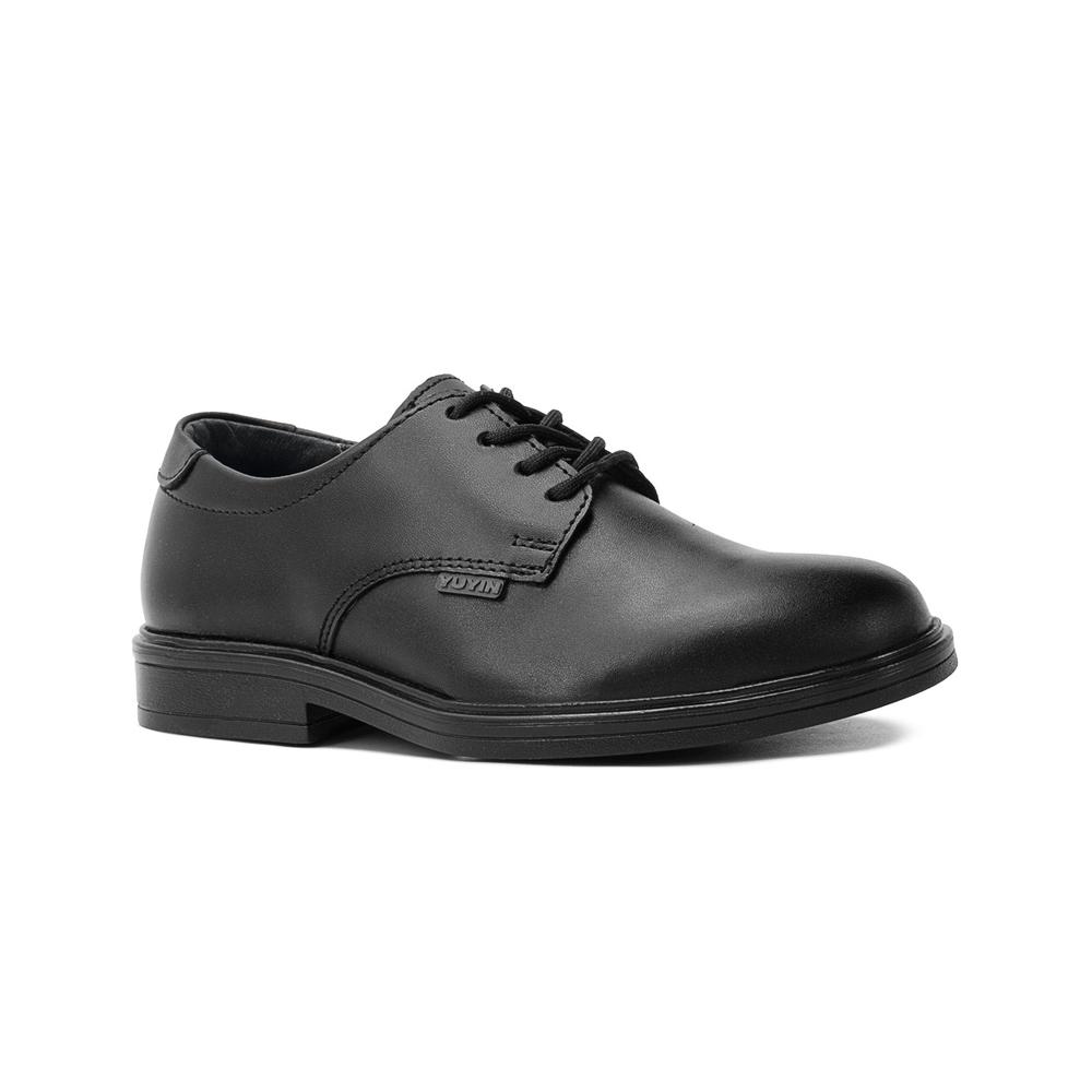 Foto 5 pulgar | Zapato Escolar Para Niño Formal Piel Antiderrapante Negro Negro