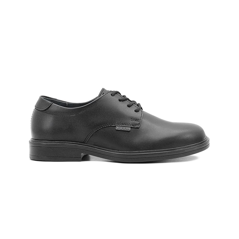 Foto 7 pulgar | Zapato Escolar Para Niño Formal Piel Antiderrapante Negro Negro
