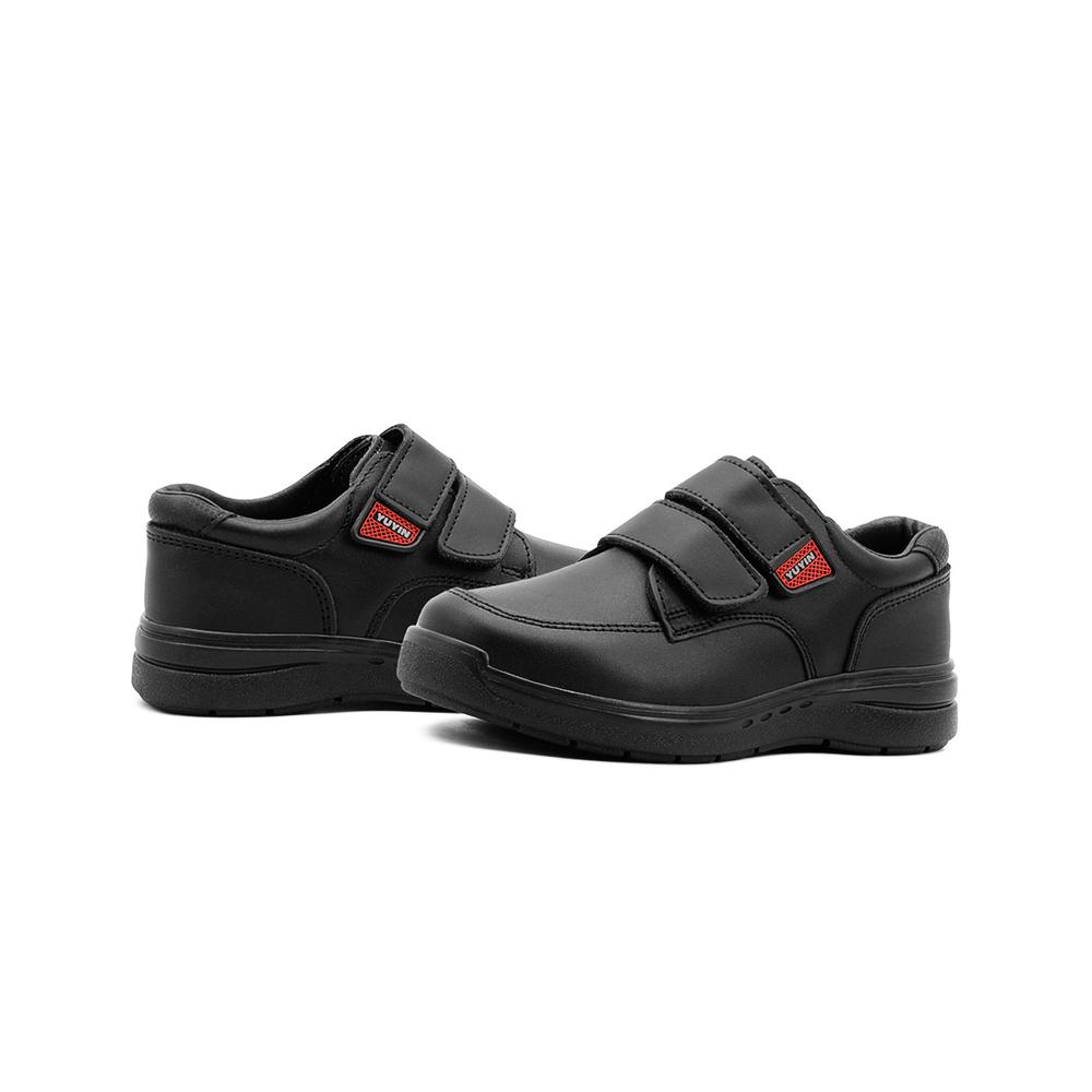 Foto 3 pulgar | Zapato Choclo Piel Escolar Yuyin Para Niño Contactel 22-26 Negro