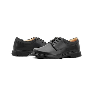 Foto 3 | Zapato Escolar Yuyin Para Niño 100%piel Antiderrapante Negro Negro