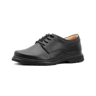 Foto 4 | Zapato Escolar Yuyin Para Niño 100%piel Antiderrapante Negro Negro