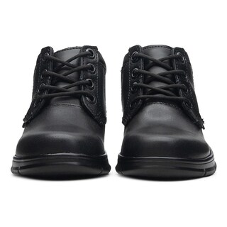 Foto 5 | Bota Escolar Niño Piel Cordones Vacuno Plantilla Confort Negro