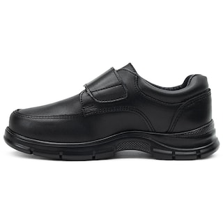 Foto 4 | Zapato Escolar Para Niño Antiderrapante Con Velcro De Piel Negro