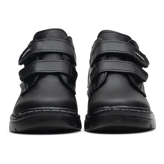 Foto 4 | Bota Escolar Niño Piel Negro Contactel Cosido Frontal Negro