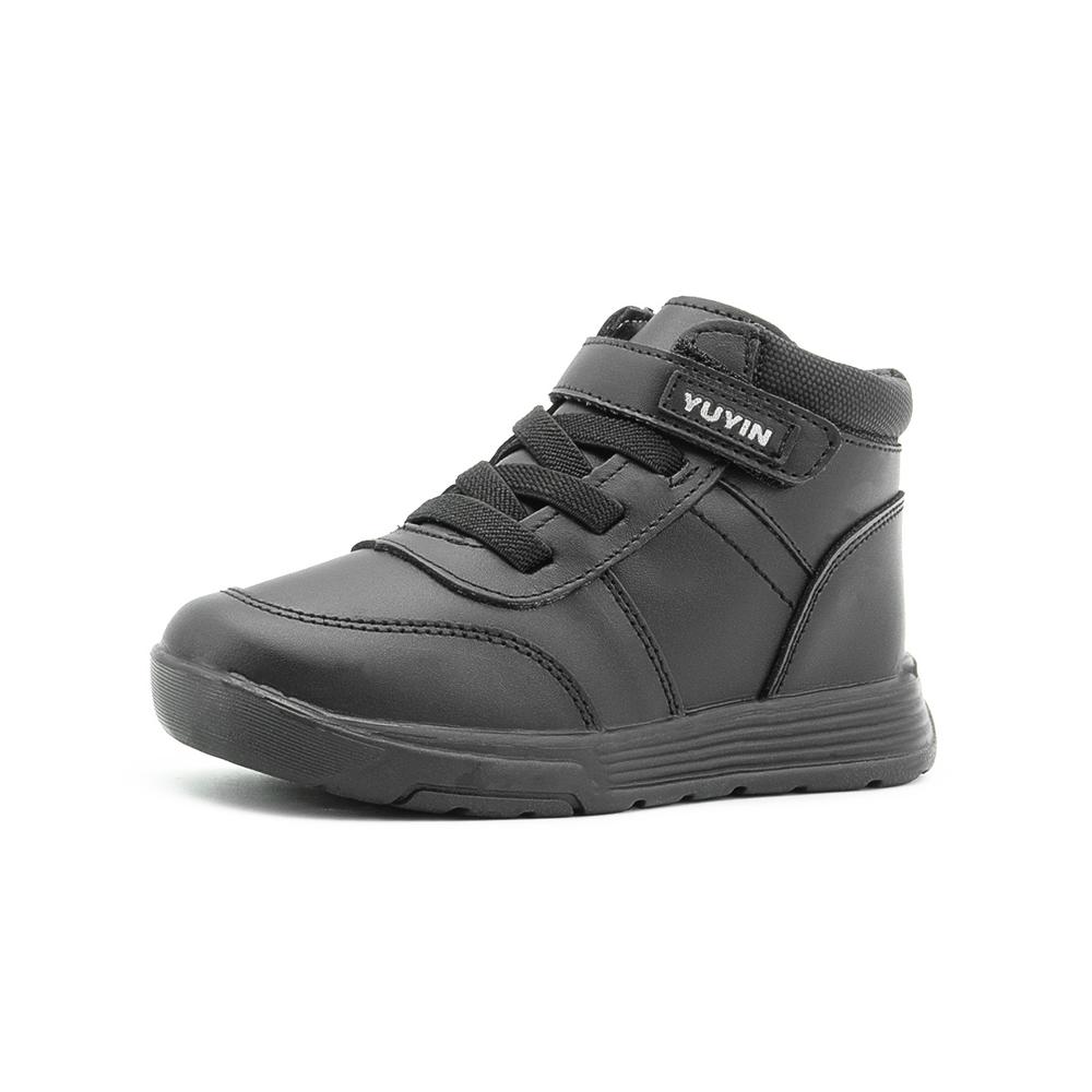 Foto 4 pulgar | Zapato Bota Escolar Para Niño Yuyin Velcro Antiderrapantes Negro