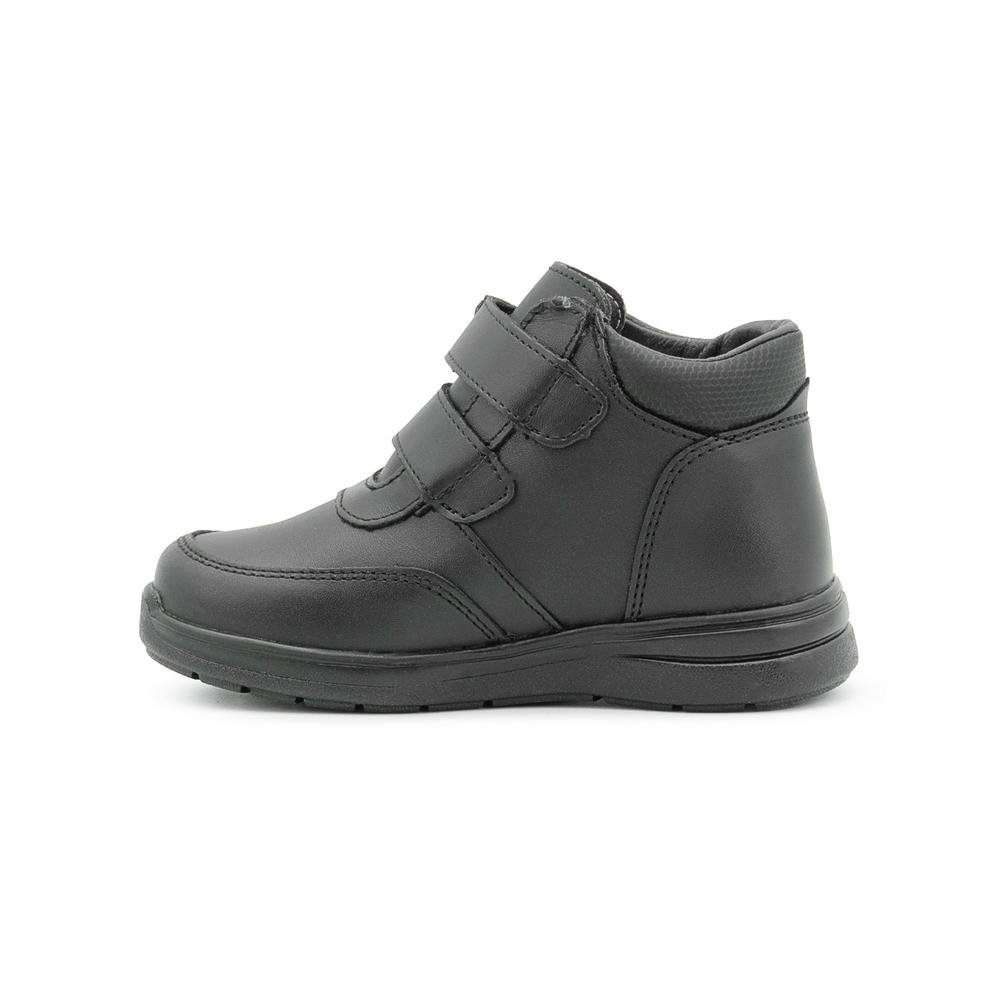 Foto 6 pulgar | Zapato Bota Escolar Para Niño Yuyin Piel Puntera Protección Negro