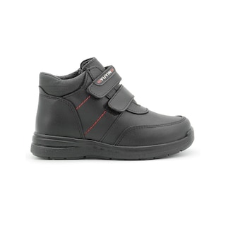 Foto 6 | Zapato Bota Escolar Para Niño Yuyin Piel Puntera Protección Negro