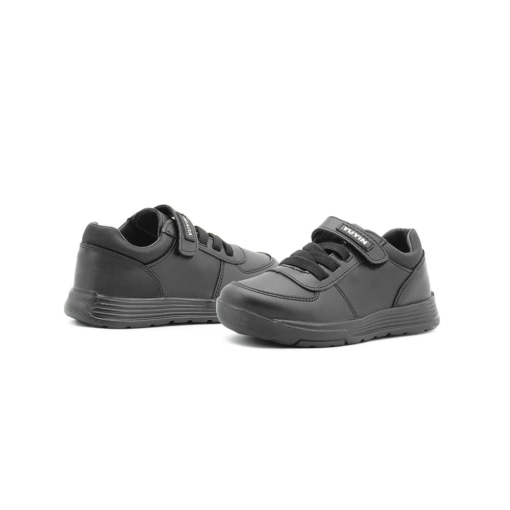 Foto 3 pulgar | Zapato Escolar Para Niño Yuyin De Piel Plantilla Atom Soft Negro
