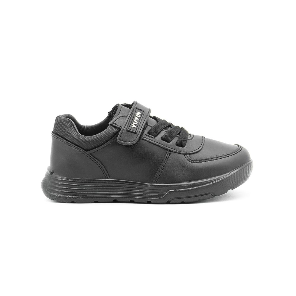 Foto 7 pulgar | Zapato Escolar Para Niño Yuyin De Piel Plantilla Atom Soft Negro