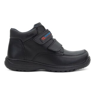 Foto 1 | Bota Escolar Yuyin Niño Antiderrapante 100% Piel Negro Negro