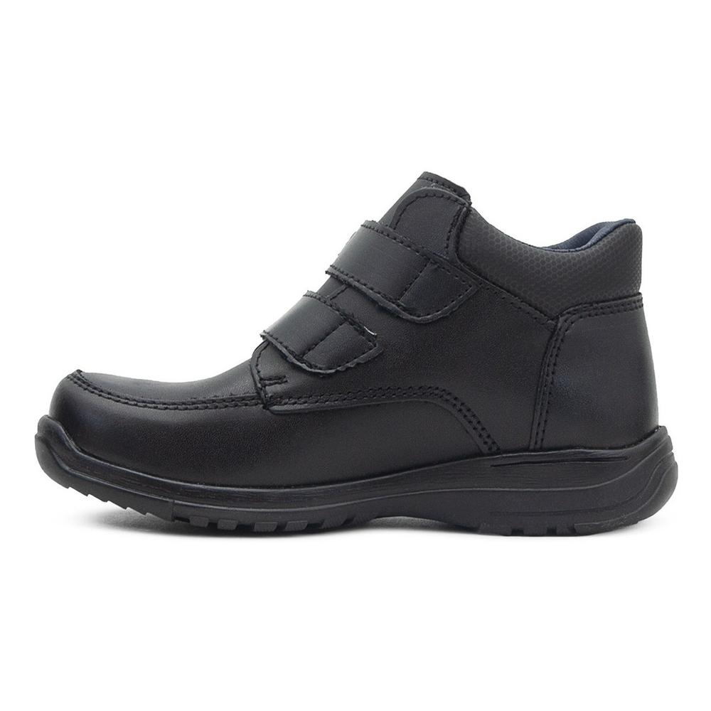 Foto 5 pulgar | Bota Escolar Yuyin Niño Antiderrapante 100% Piel Negro Negro