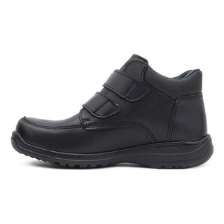 Foto 4 | Bota Escolar Yuyin Niño Antiderrapante 100% Piel Negro Negro