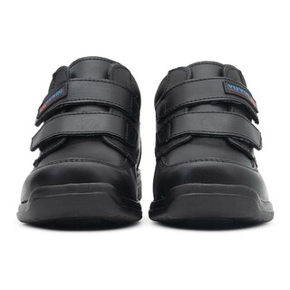 Foto 6 | Bota Escolar Yuyin Niño Antiderrapante 100% Piel Negro Negro