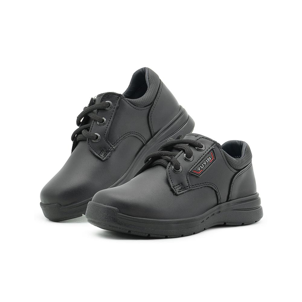 Foto 1 | Zapato Escolar Para Niño Yuyin De Piel Antiderrapante Negro
