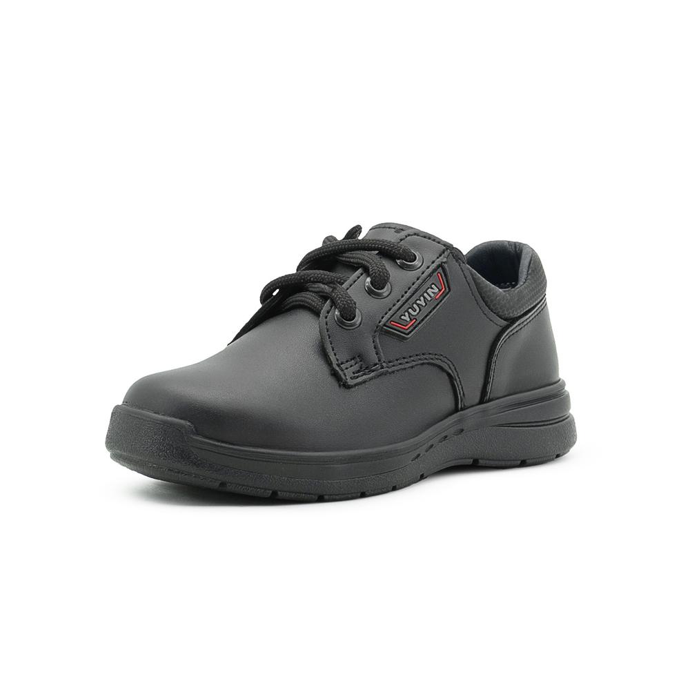 Foto 4 pulgar | Zapato Escolar Para Niño Yuyin De Piel Antiderrapante Negro