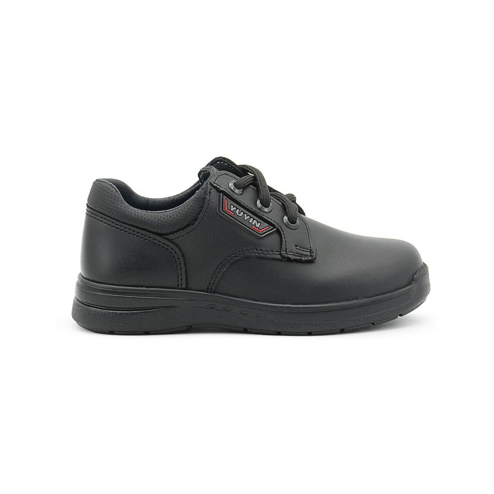 Foto 7 pulgar | Zapato Escolar Para Niño Yuyin De Piel Antiderrapante Negro