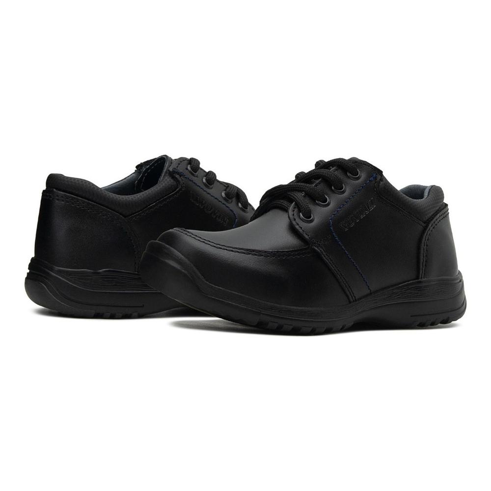 Foto 4 pulgar | Zapato Escolar Yuyin Negro Agujeta para Niño
