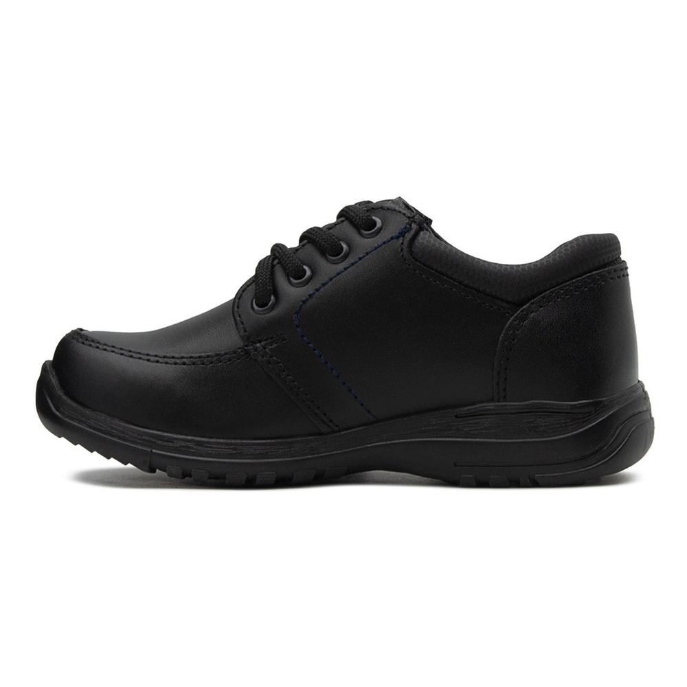 Foto 5 pulgar | Zapato Escolar Yuyin Negro Agujeta para Niño