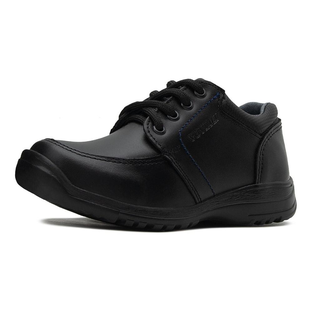 Foto 6 pulgar | Zapato Escolar Yuyin Negro Agujeta para Niño