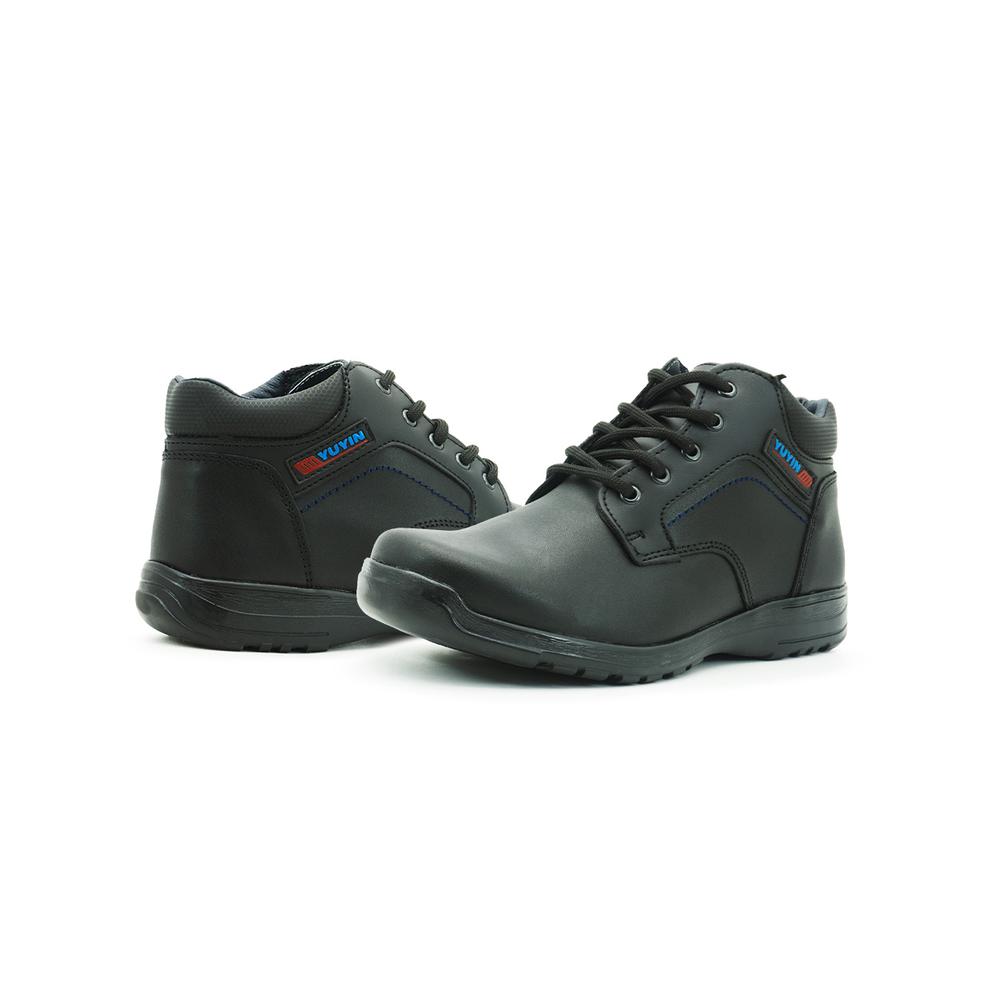 Foto 3 pulgar | Zapatos Escolar Niño Yuyin Piel Antiderrapante Casual 22-26 Negro