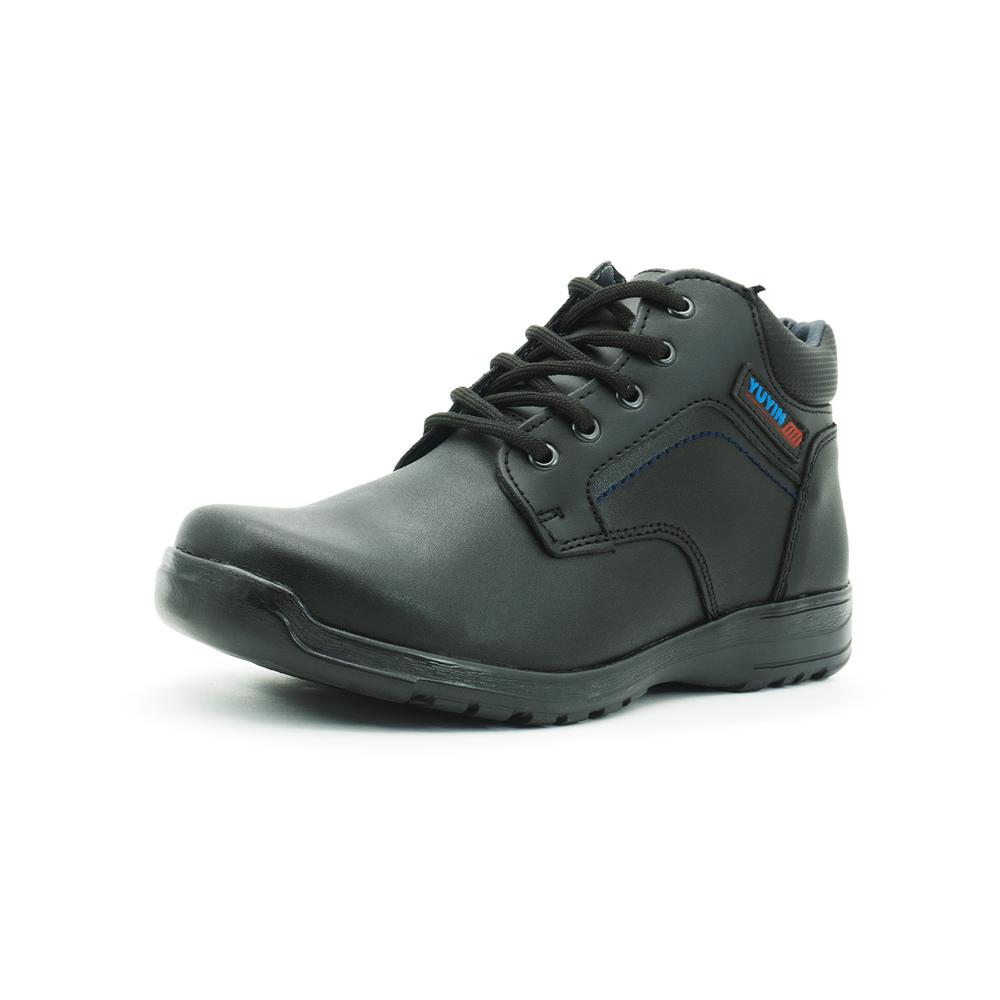Foto 4 pulgar | Zapatos Escolar Niño Yuyin Piel Antiderrapante Casual 22-26 Negro