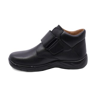 Foto 6 | Bota Escolar Audaz Para Niño De Piel Negro Tadeo Con Tira De Contacto