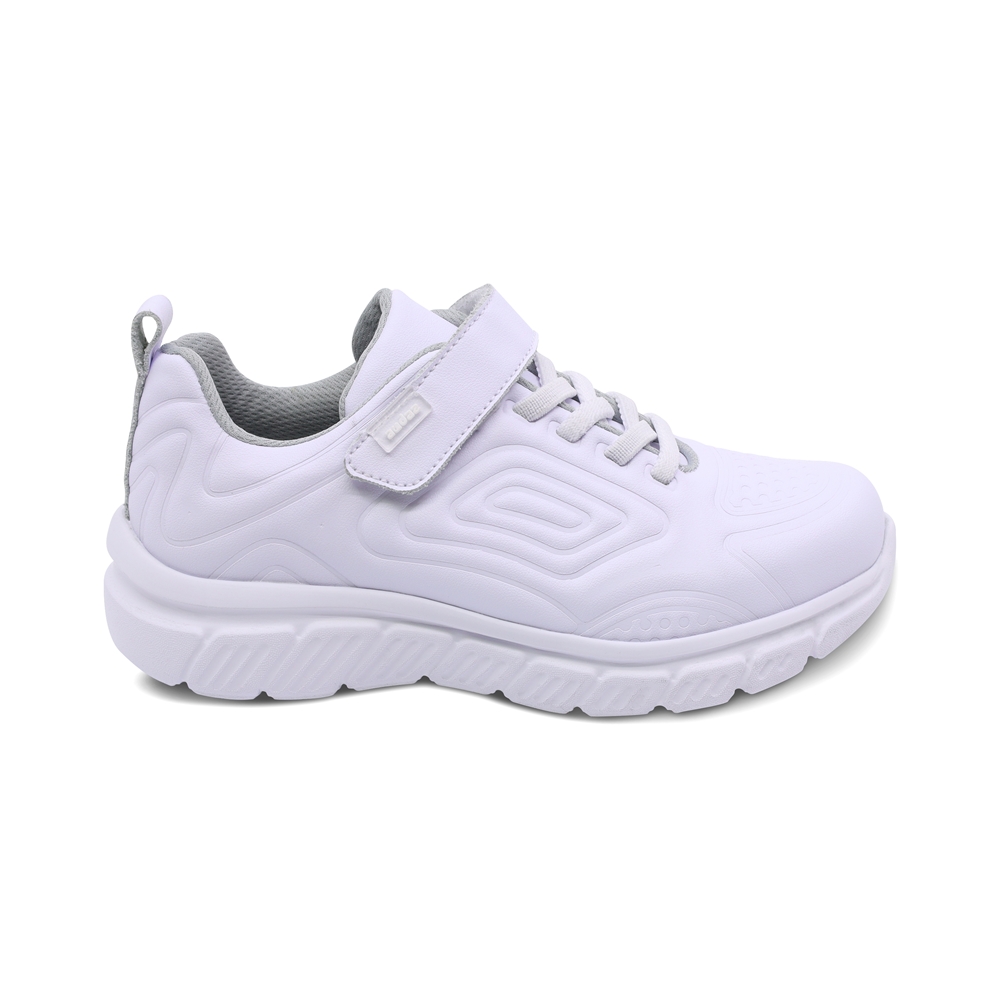 Foto 4 pulgar | Tenis Escolar Audaz Para Niño En Piel Blanco Balú Con Diseño Texturizado