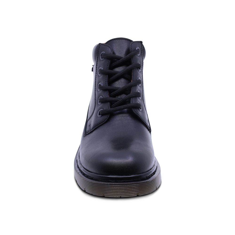 Foto 5 pulgar | Bota Escolar Audaz Para Niño De Piel Negro Martín Con Agujetas