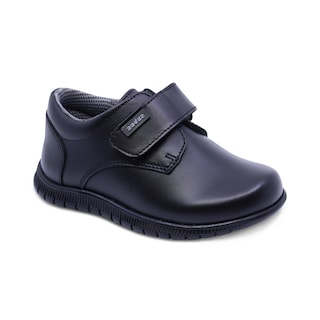 Foto 1 | Zapato Escolar Audaz Para Niño De Piel Negro Click Con Tira De Contacto