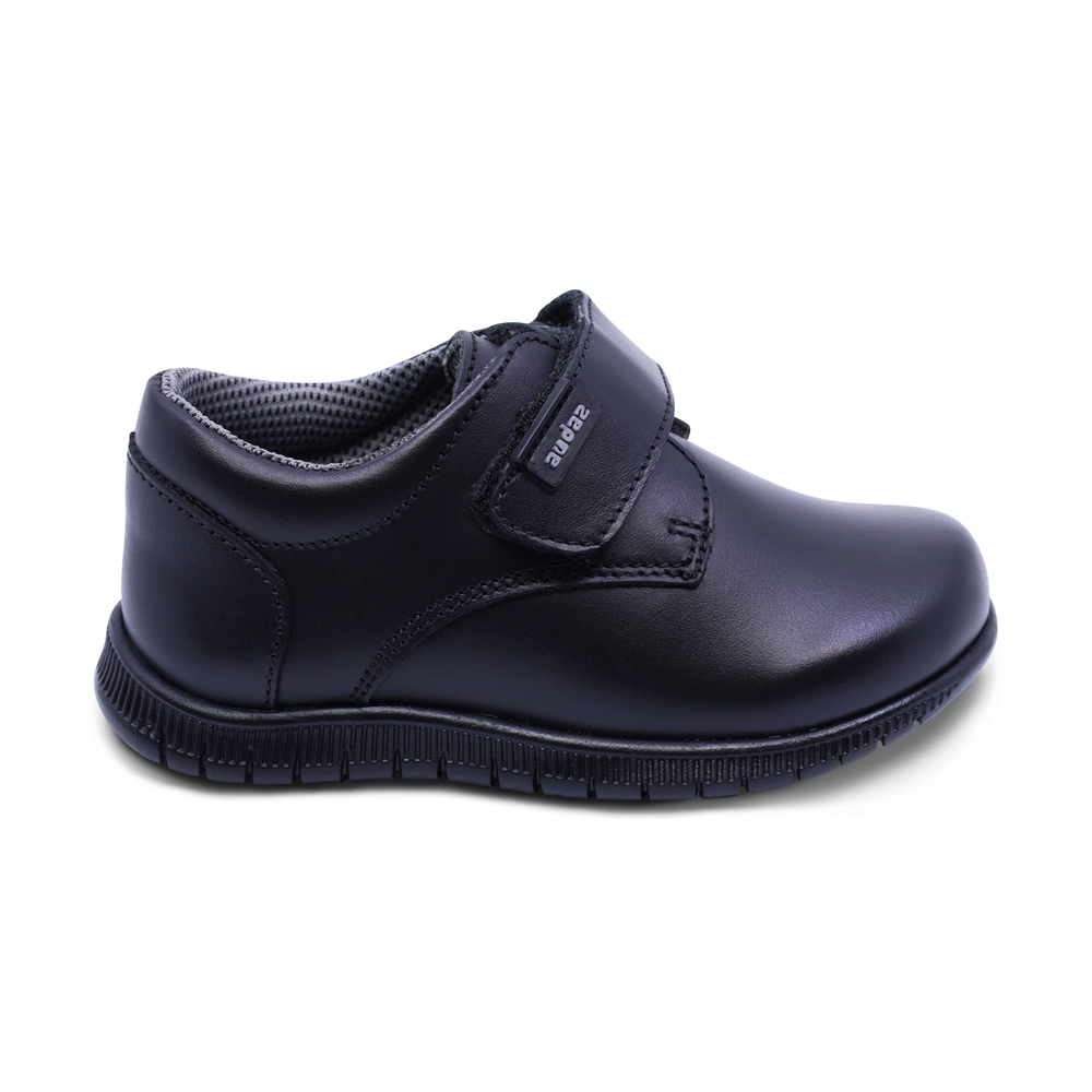 Foto 4 pulgar | Zapato Escolar Audaz Para Niño De Piel Negro Click Con Tira De Contacto