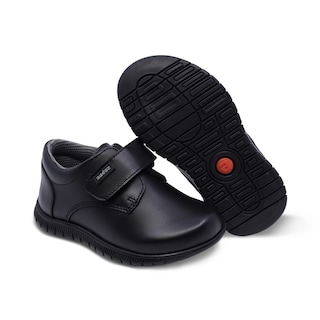 Foto 7 | Zapato Escolar Audaz Para Niño De Piel Negro Click Con Tira De Contacto