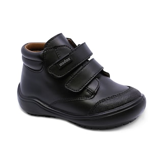 Foto 1 | Bota Escolar Audaz Para Niño De Piel En Negro Castor Con Puntera Antirraspaduras