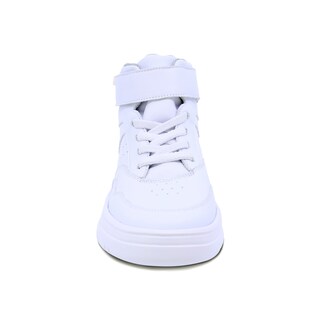 Foto 4 | Tenis Escolar Audaz Para Niño De Piel Blanco Raptor Con Ajuste Alto