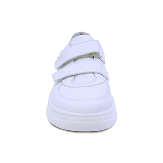 Foto 4 | Tenis Escolar Audaz Para Niño En Piel Blanco Raptor Con Doble Tira De Contacto