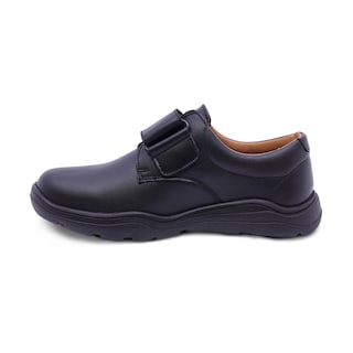 Foto 6 | Zapato Escolar Audaz Para Niño De Piel En Negro Pilatus Con Tira De Contacto