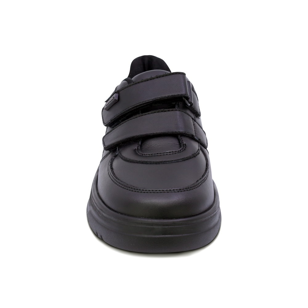 Foto 5 pulgar | Tenis Escolar Audaz Para Niño En Piel Negro Raptor Con Doble Tira De Contacto
