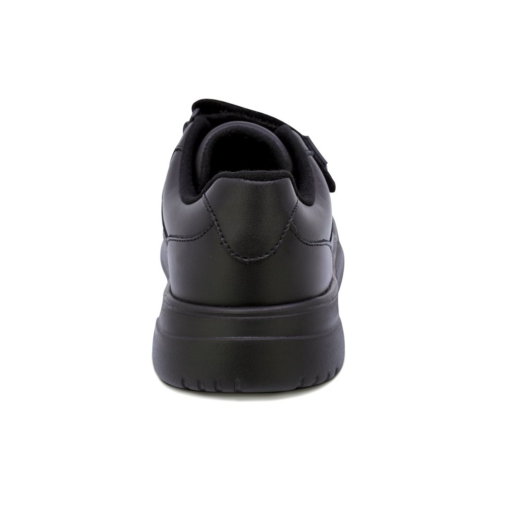 Foto 6 pulgar | Tenis Escolar Audaz Para Niño En Piel Negro Raptor Con Doble Tira De Contacto
