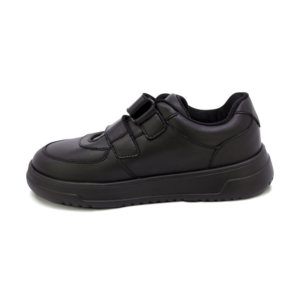 Foto 7 pulgar | Tenis Escolar Audaz Para Niño En Piel Negro Raptor Con Doble Tira De Contacto