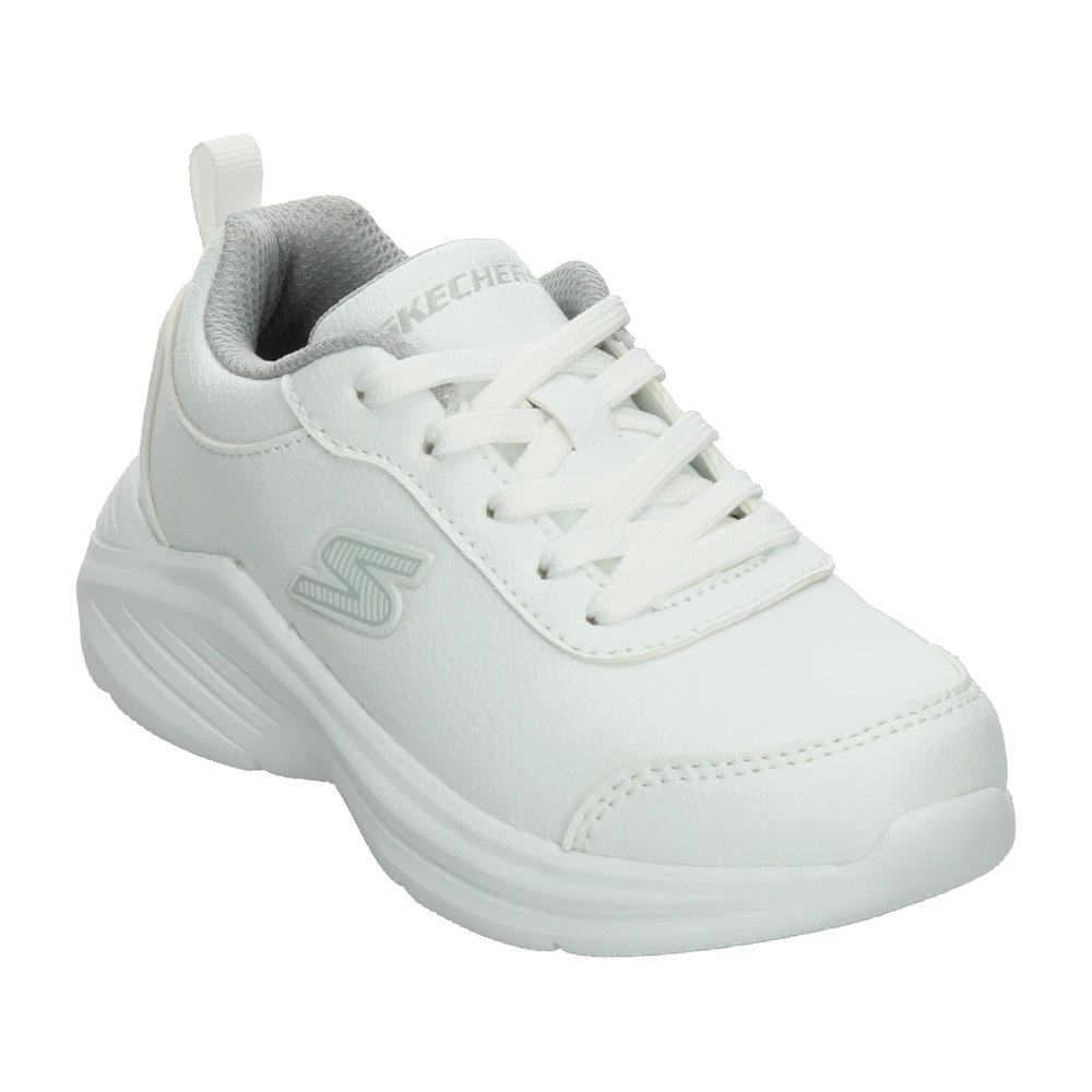 Foto 5 pulgar | Tenis Escolar Skechers Blanco Para Niño T17-24 [ske1076] Blanco