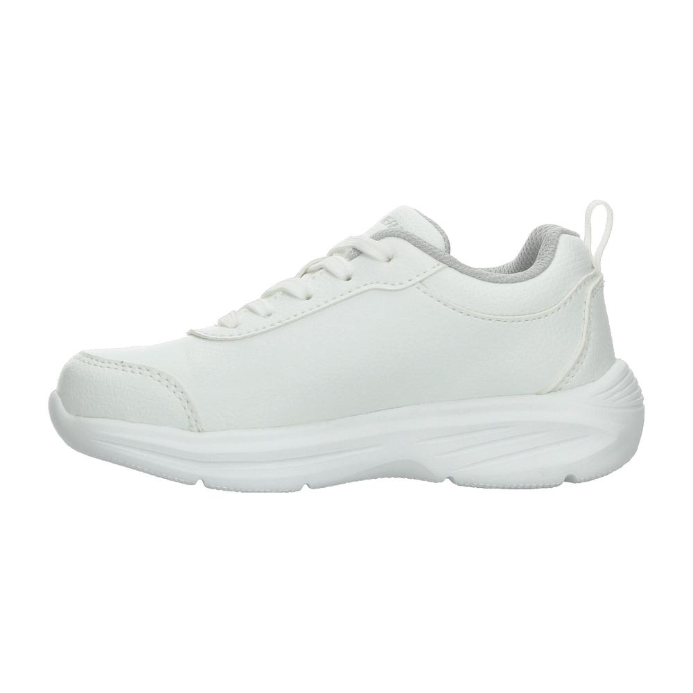 Foto 6 pulgar | Tenis Escolar Skechers Blanco Para Niño T17-24 [ske1076] Blanco