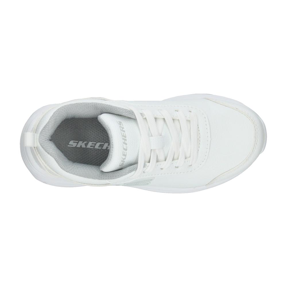 Foto 8 | Tenis Escolar Skechers Blanco Para Niño T17-24 [ske1076] Blanco
