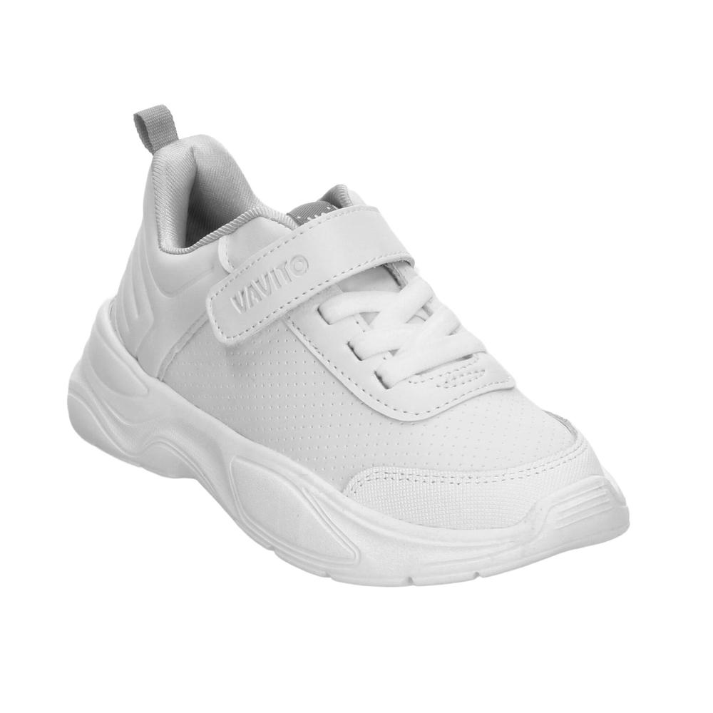 Foto 4 | Tenis Escolar Vavito Blanco Para Niño T18-22 [vvv1183] Blanco
