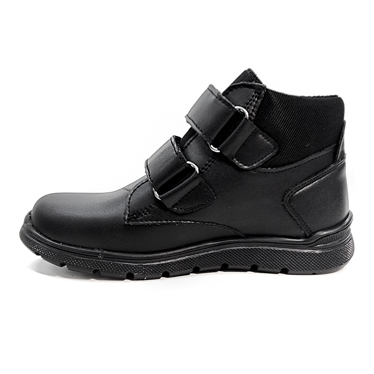 Foto 3 pulgar | Zapato Escolar Karsten Media Bota Piel Negros Para Niño