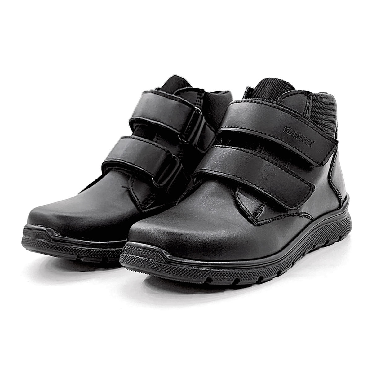 Foto 6 pulgar | Zapato Escolar Karsten Media Bota Piel Negros Para Niño