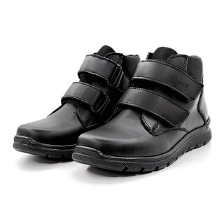 Foto 5 | Zapato Escolar Karsten Media Bota Piel Negros Para Niño